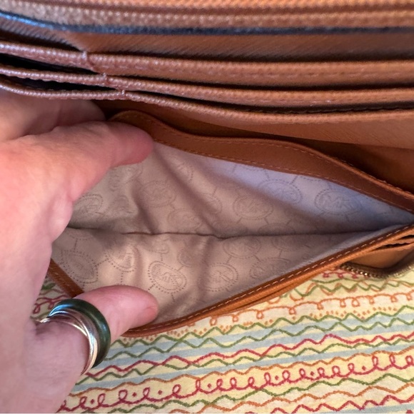 Michael Kors ‘Kempton’ Continental Navy Nylon Zip-Around Wallets for Women - Picture 5 of 13